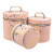 New Pu Portable Three-Piece Set Cosmetic Bag Handmade Makeup Storage Bag Skin Care Cosmetics Storage Bag Storage Box