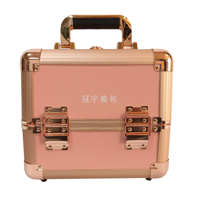 2023 Guanyu New Popular Aluminum Single Open Cosmetic Case Make up Specialist Portable Suitcase