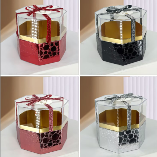 八角形亚克力单盒精美包装盒 生日圣诞节情人节礼物盒 送男女友