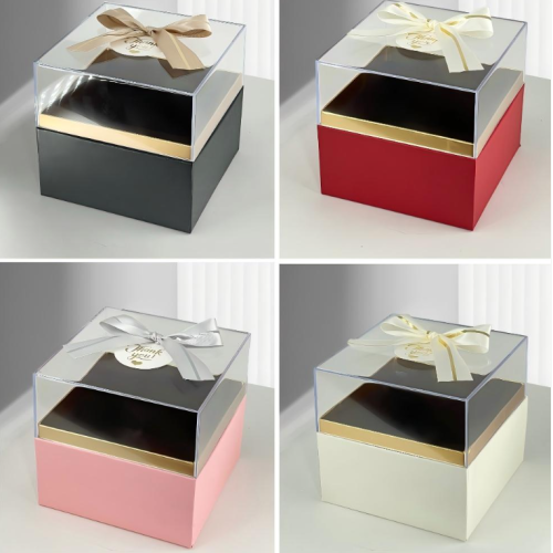 正方形亚克力单个礼品盒  生日圣诞节情人节礼物盒 精美设计