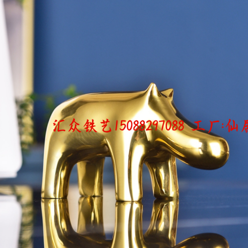 Pure Copper High-End Sika Deer Decoration Wine Cabinet Living Room Entrance Home Decorative Crafts Moving into the New House Opening Gift