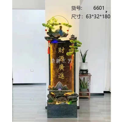 Resin Water Rockery Fountain Floor  Humidification Atomization Factory Direct Sales Customization as Request