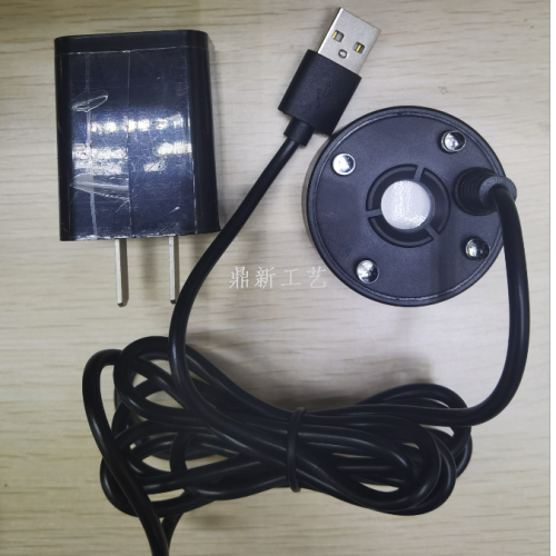 5VUSB插头雾化加湿器流水摆件假山流水喷泉水深2cm即可使用