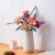 Vase Green Plant Lego Bouquet Building Block Vase Ceramic Hydroponic White 10280 Vase Suitable for Dried Flowers