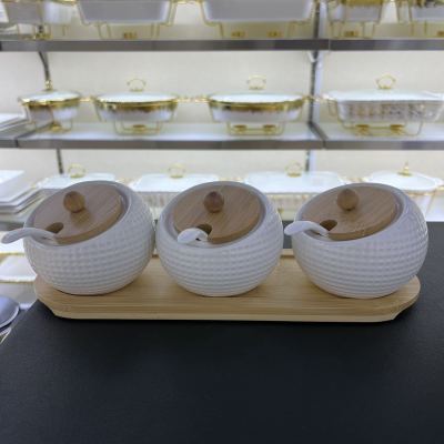 Seasoning Jar Ceramic Seasoning Jar Kitchen Supplies Golf Seasoning Jar Light Luxury Seasoning Jar Simple Seasoning Jar