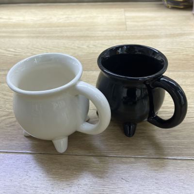 Cup Ceramic Cup Creative Cup Ceramic Water Cup Black Cup Gift Cup Office Cup Classic Black and White Cup