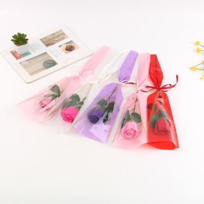 Classic Style Single Stem Packaging Flower Eternal Artificial Flower for Girlfriend Girlfriends Birthday Gift Girl Rose Bouquet