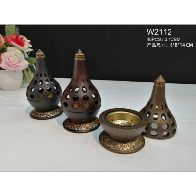 Metal Crafts Decorative Incense Burner Arabic Style Wrought Iron Incense Burner