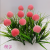 Garden Decoration Emulational Fruit Crafts Plug-in Pink Peach Ornaments