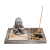 Antique Zen Buddha Statue Sand Table Sand Painting Decoration Resin Incense Holder Candlestick Zen Crafts Amazon Distribution