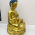 New Resin Gold Spray Sakyamuni Buddha Ornament Temple Worship Fee Quality Letter Lettering Large Quantity Wholesale