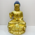 New Resin Gold Spray Sakyamuni Buddha Ornament Temple Worship Fee Quality Letter Lettering Large Quantity Wholesale