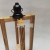 Storm Lantern Candlestick Iron and Wood Combined with European Minimalist