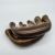 Natural Log Gold Sandalwood Five Teeth Massage Comb Head Meridian Massage Comb Comb