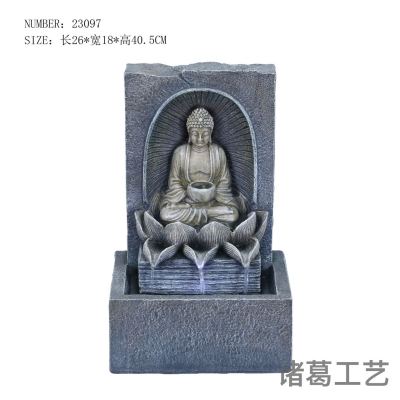 Jiangnan Water town series imitated wood carvings falling water atomization humidification air purification home decoration opening gift