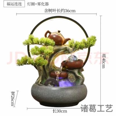 Small, medium and large tuhao gold gourd home hotel club decoration water crafts furnishing pieces humidifier