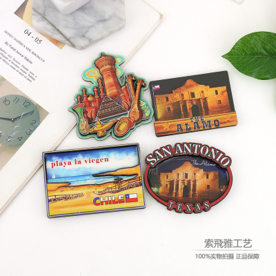 SOURCE Factory Wholesale National Fashion Tourism City World Surface Building Three-Dimensional Refridgerator Magnets