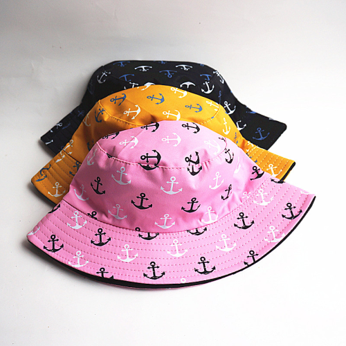 European and American New Printed Double-Sided Fisherman Hat Men and Women Four Seasons Basin Hat Sun Protection Sun Hat