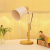 Nordic Ins Table Lamp Bedroom Desk College Student Dormitory Simple Bedroom Bedside Lamp Girl Plug-in Table Lamp