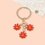 Custom Hot Selling Zinc Alloy Metal Soft Enamel Daisy Flower Keychain For Women Girls Purse Accessories