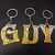 Good Quality Custom Initial Letter The Statue Of Liberty Souvenir Initial Letter Metal Keychains