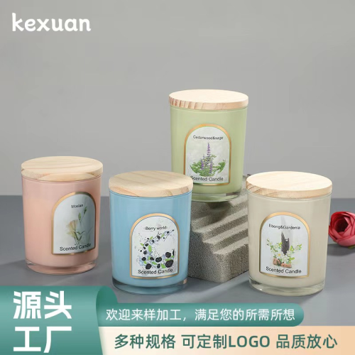 香薰彩色蜡烛杯无烟家用香薰高级装饰品