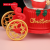 Santa Claus Carriage Crystal Ball Luminous Resin Craft Table Decoration Small Ornaments Creative Gift Christmas
