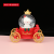 Santa Claus Carriage Crystal Ball Inner Turn Music Box Home Decoration Christmas Gift Happiness Good Gift