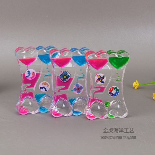 Double Heart Oil Drop Timing Travel Product Souvenir Gift Decoration Creative Birthday Gift