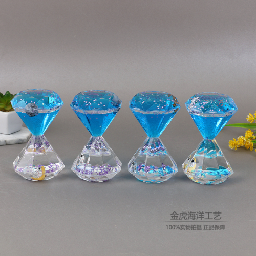 large diamond oil droplets, oil leaks, hourglass, liquid timer, children's home decoration