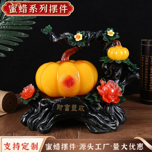 厂家批发南瓜摆件财富丰收中式客厅电视柜卧室客厅玄关装饰品摆件