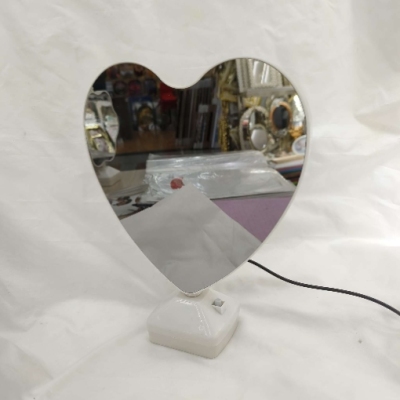 Magic Mirror Led Lamp Heart Shape Mirror Plastic Mirror Plastic Photo Frame with Quotation Information