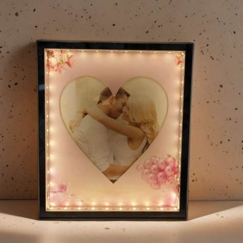 7-inch light photo frame magic mirror usb connection with cardboard modern & minimalism thickened non-deformation wholesale creative