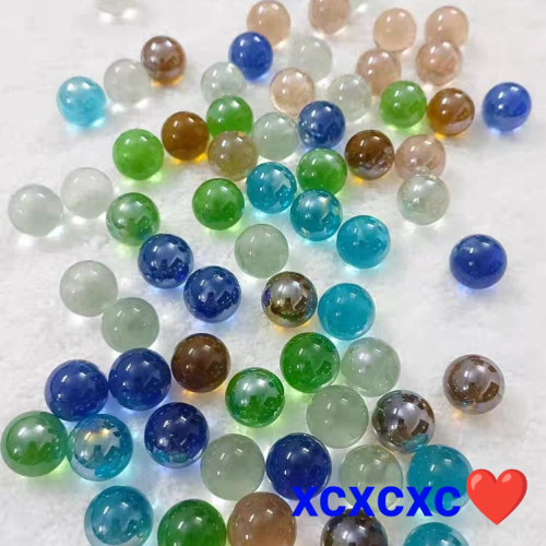 colored glass beads 16mm marbles children‘s toy marbles checkers craft decoration colorful beads glass beads marbles