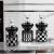 Chessboard Tray Ashtray with Lid Creative Black and White Ins Style Funnel Windproof Smoke-Proof Flavor Personality Trend Living Room Home