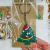 The New Single-Sided Cute Cartoon Key Button Christmas Series Single-Sided Laminate PVC Lovely Bag Ornaments