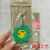 New Single-Sided Cute Cartoon Key Button Flower Series Single-Sided Laminate PVC Lovely Bag Ornaments