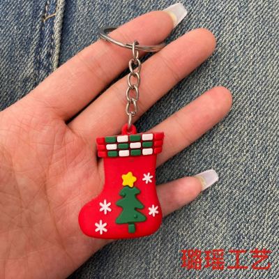2023 New Christmas Keychain Female Cute Cartoon Doll Schoolbag Pendant Holiday Gift Car Key Chain