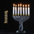 Factory Direct Sales Israel Crystal Seven Hole Candlestick Jewish Hanukkah Crystal Candlestick Jerusalem Souvenir