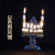 Israel Crystal Seven-Hole Candlestick Crystal Nine-Hole Candlestick Jewish Hanukkah Jerusalem Souvenir Gift