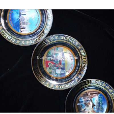 Tourist Souvenirs/Custom Decorations/Factory Direct Sales New Premium Pattern Custom Niche Glass Plate