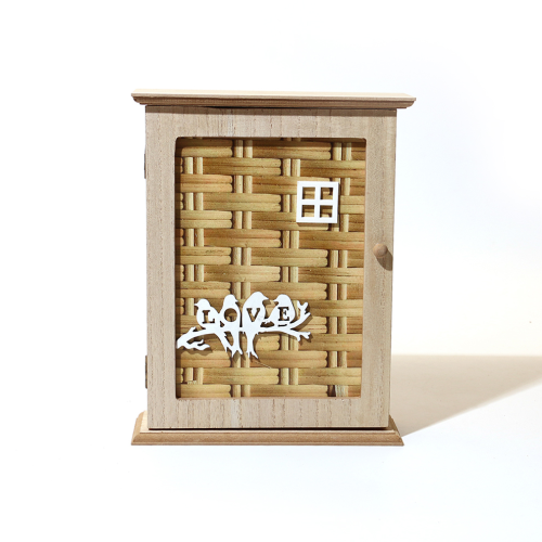欧式复古进门玄观钥匙壁挂木质钥匙盒首饰盒挂钩收纳盒创意简约