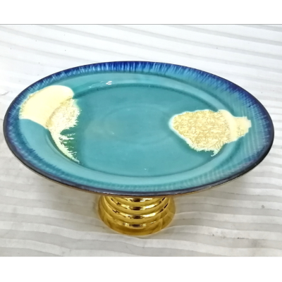 Ceramic Plate Shape Fruit Plate Special Ceramic Fruit Plate Food Grade Snack Dish Creative Fruit Storage Plate