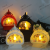 Halloween Decoration Storm Lantern Retro Semicircle Portable Barn Lantern LED Electronic Candle Light Atmosphere Decoration