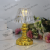 European-Style Retro Glass Candle Holder Electronic Candle Candle Cup Silver Electroplated High Leg Glass Candlestick Dining Table Decoration