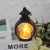European Style Candle Light Morocco Mini round Storm Lantern LED Lamp Vintage Ornament Small Night Lamp Candlestick Ornaments