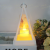 Christmas Decorations New Portable Triangle Storm Lantern Ornaments Small Night Lamp Pendant LED Electronic Candle Candlestick Lamp
