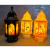 Simulation Transparent Led Electron Candle Wind Candle Halloween Day Decoration Popular Home Vintage Candle Hexagonal Lantern