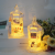 Simulation Transparent Led Electron Candle Wind Candle Halloween Day Decoration Popular Home Vintage Candle Hexagonal Lantern