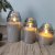 Simulation Tealight Led Electronic Candle Acrylic Glass Cup Wax Christmas Birthday Wedding Atmosphere Arrangement Candle